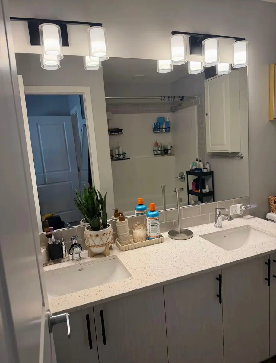 Freshly cleaned bathroom vanity by Prestige Cleaning Co in Ottawa